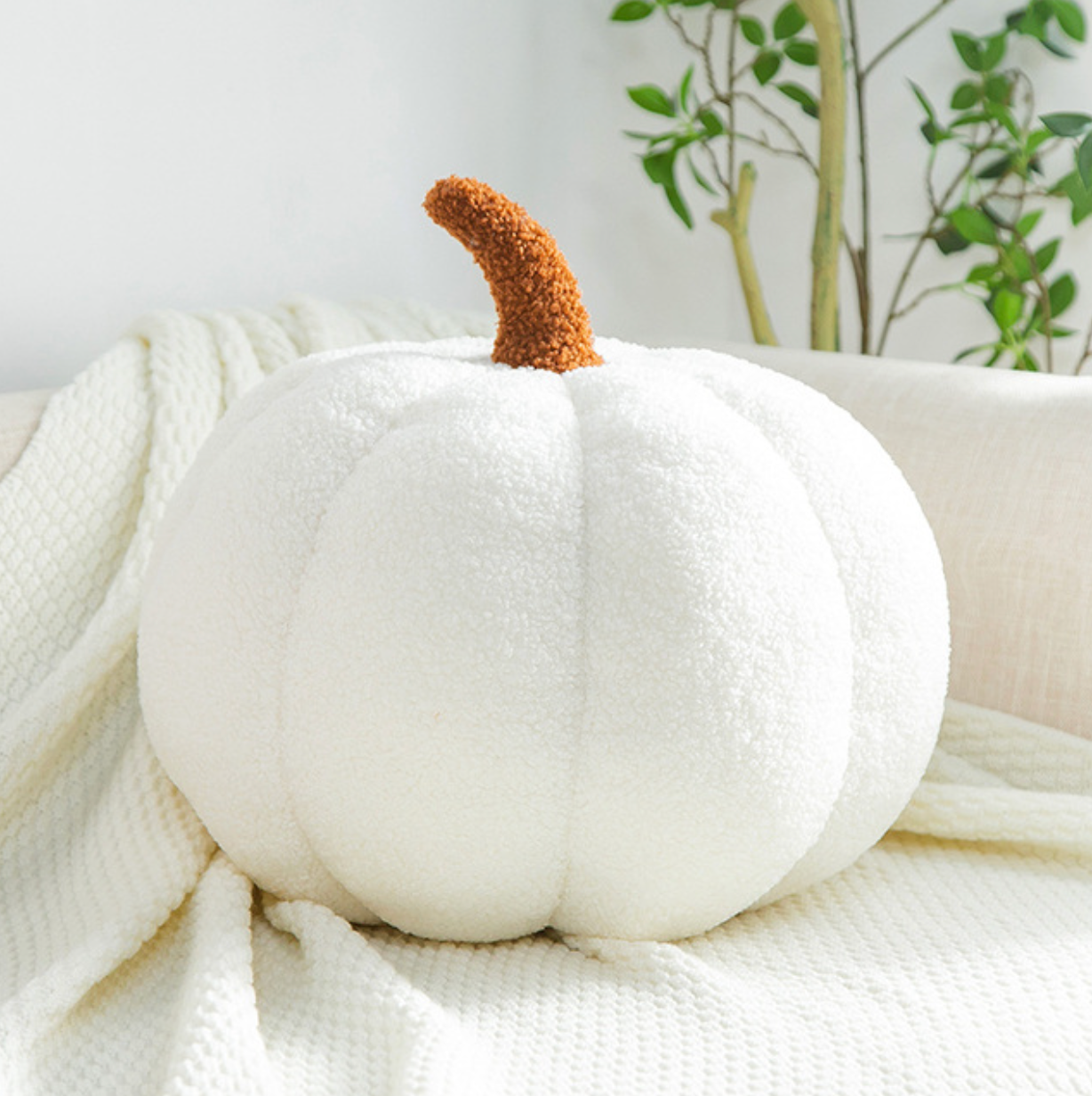 Spooky Season Pumpkin Shaped Pillow