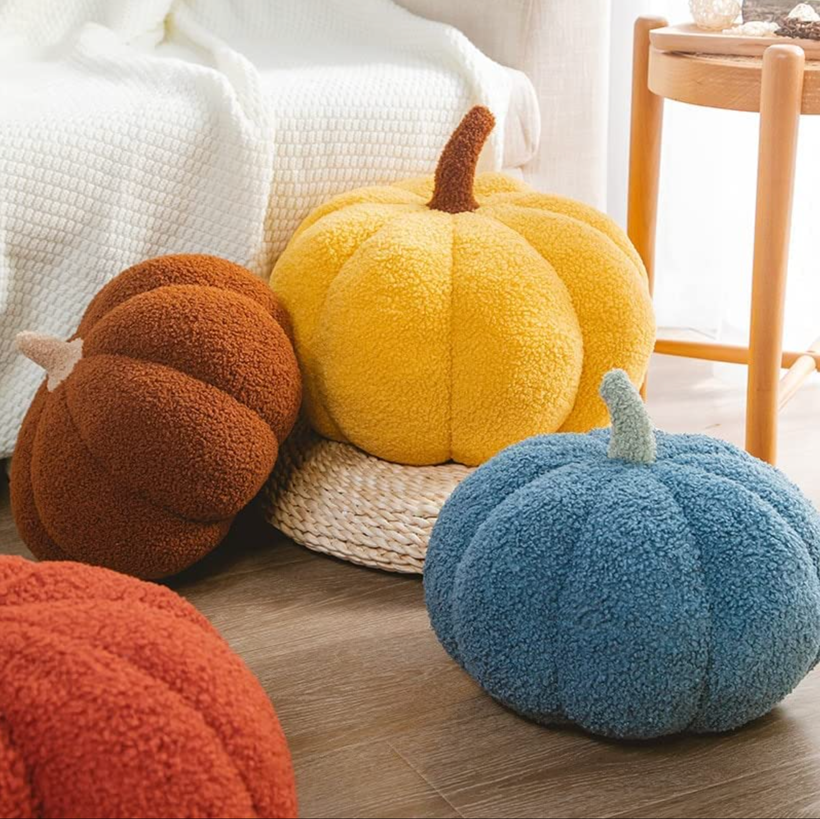 Spooky Season Pumpkin Shaped Pillow