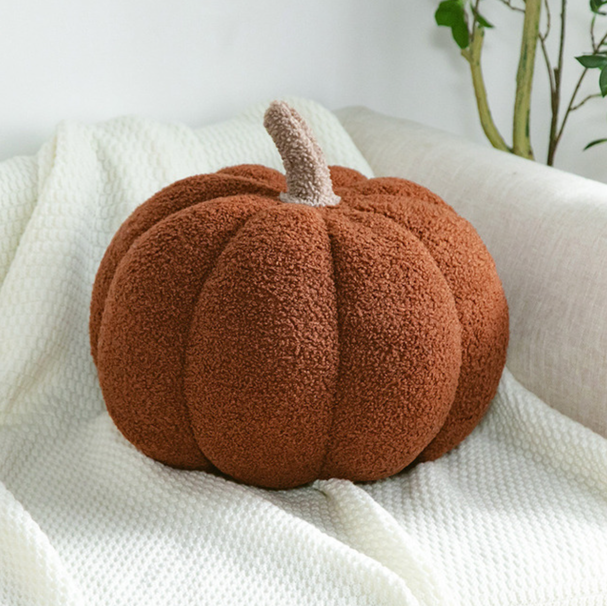 Spooky Season Pumpkin Shaped Pillow