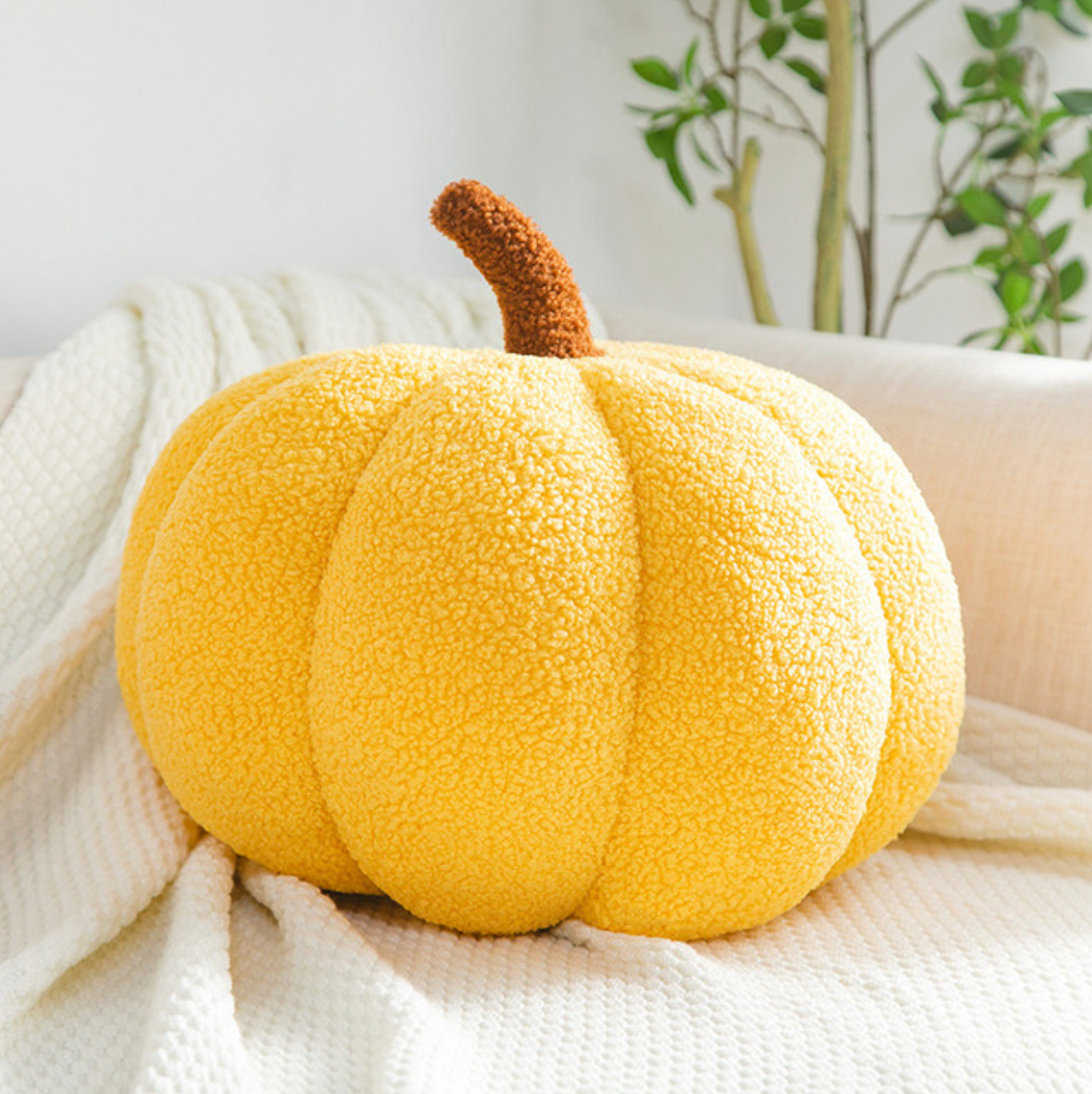 Spooky Season Pumpkin Shaped Pillow
