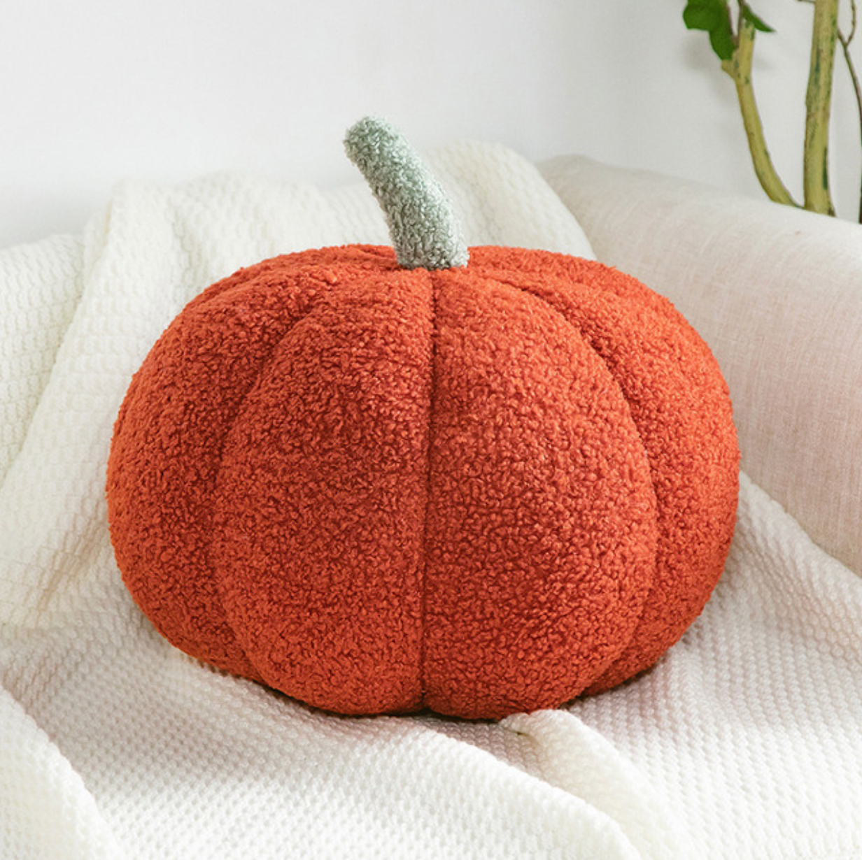 Spooky Season Pumpkin Shaped Pillow