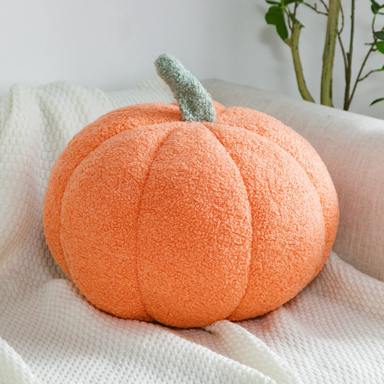 Spooky Season Pumpkin Shaped Pillow